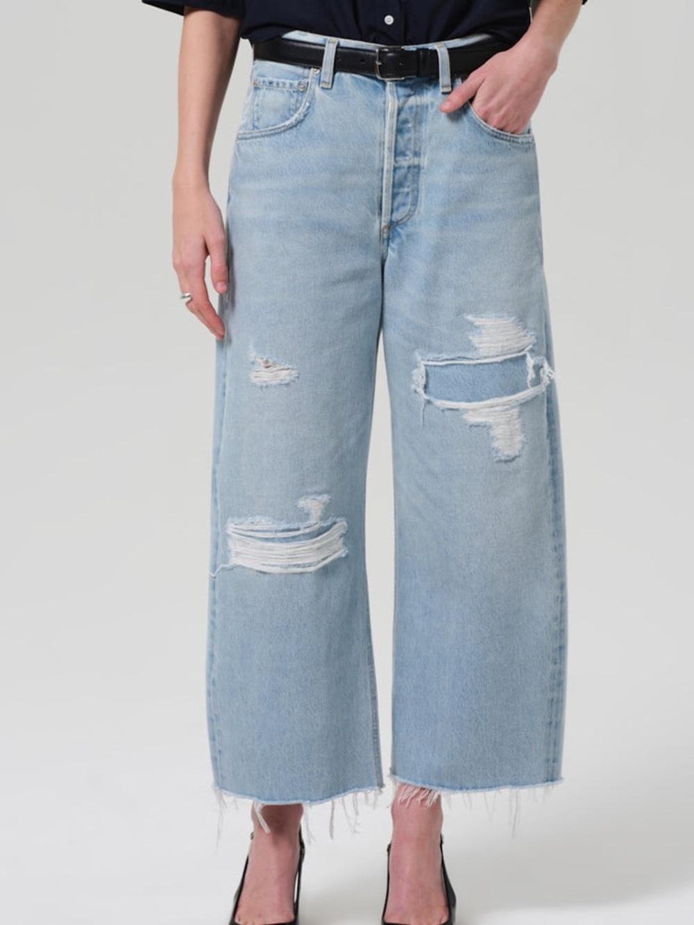 Citizens Of Humanity Ayla Vaquero Raw Hem Crop - Size 27 - NWT